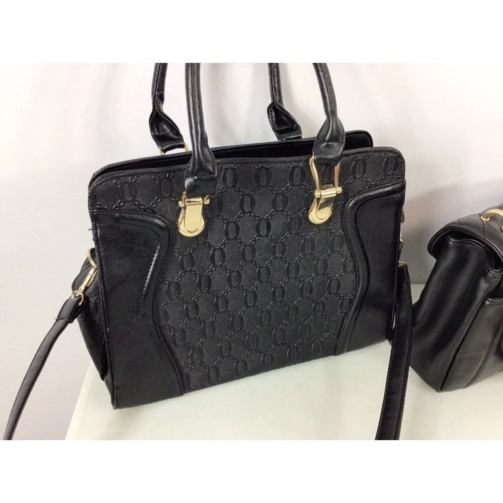 CLASSIC Black Purses Shoulder Bags Lot of 2
